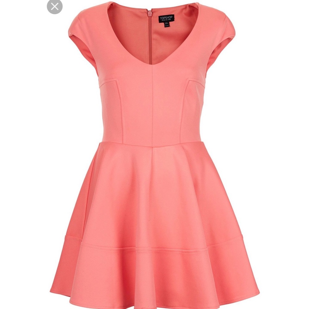 Topshop Pink Skater Dress